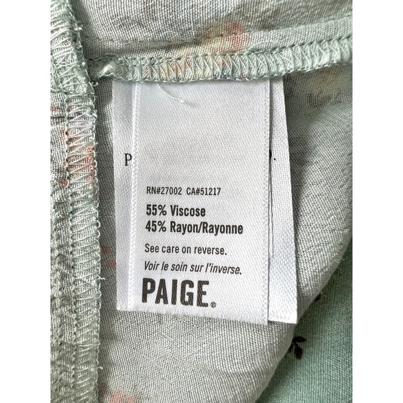 Nwt Paige Gjelina Dress Mint Multicolor Floral Cottagecore Midi Dress Size Large - Picture 8 of 10